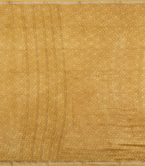 Sandal Printed Chanderi Cotton Saree With Zari Border-CC1634
