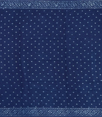 Indigo Printed Jaipur Cotton Saree With Border-JC1836
