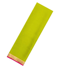 Light Green Woven Mysore Silk Saree With Pink Border-MS3779
