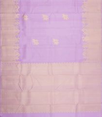 Lavender Handloom Kanchipuram Silk Saree With Wedding Motifs-KA16368
