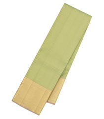 Cardamom Green Handloom Kanchipuram Silk Saree With Contrast Border-KA16332