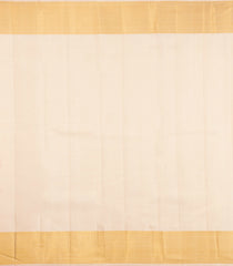 Cream Handloom Kanchipuram Silk Saree With Floral Motifs-KA15729