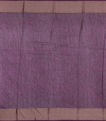 Lilac Printed Chanderi Cotton Saree With Zari Border-CC1512
