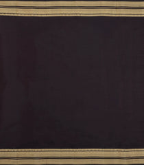 Dark Maroon Kanchipuram Silk Saree With Zari Border-KA14949