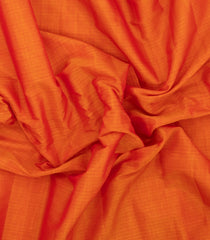 Orange Handloom Gadwal Silk Cotton Saree With Stripes & Contrast Border -GA0466