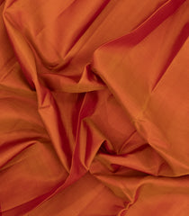 Orange Handloom Kanchipuram Silk Saree With Thread Work Border-KA15149