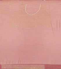 Dusty Peach Woven Synthetic Fendy Saree With Stone Tube Work-BL5411