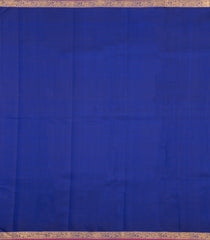 Blue Handloom Kanchipuram Silk Saree With Mango Buttas-KA16206