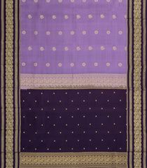 Lavender Kanchipuram Silk Saree With Annam Buttas-KA14930