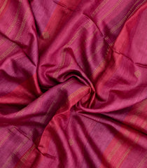 Pink Printed Tussar Silk Saree With Buttas & Printed Pallu-TU3658