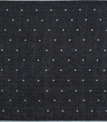 Black Woven Linen Saree With Stripes-LI0714