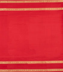 Red Handloom Kanchipuram Silk Saree With Zari Checks-KA16152