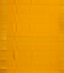 Yellow Kanchipuram Silk Saree With Zari Checks-KA14199
