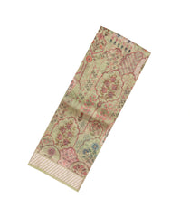 Cardamom Green Woven Organza Silk Saree With Printed Floral Motifs-PS0552