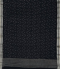 Black Woven Mysore Silk Saree With  Sequin Work & Zari Border-MS3062