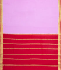 Pink Woven Mysore Silk Saree With Contrast Zari Border-MS3801