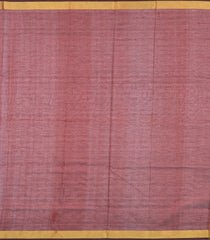 Red & Mustard Handloom Silk Cotton Saree With Checks & Zari Border-SC4617