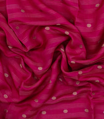 Hot Pink Printed Synthetics Dola Saree Zari Stripes & Buttas-BL5279