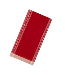 Red Handloom Bengal Cotton Saree With Stripes-BG1607