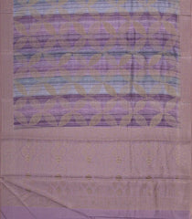 Multi Colour Woven Art Tussar Saree With Printed Floral Motifs-BL3971