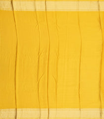 Mustard Mysore Crepe Silk Saree With Floral Vine Motifs-MS3098