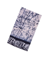 Black Printed Jaipur Cotton Saree With Tie & Dye Motifs-JC1852