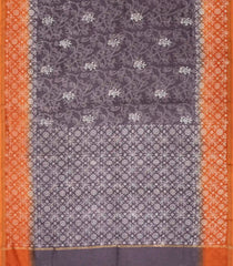 Lilac Woven Chanderi Cotton Saree With Printed Floral Motifs -CC1210
