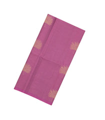 Dusty Pink Handloom Soft Silk Saree With Checks & Contrast Pallu-SO4557