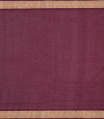 Maroon Handloom Soft Silk Cotton Saree With Zari Checks & Buttas-SC4537