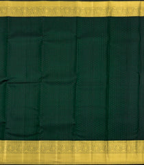 Red Handloom Korvai Kanchipuram Silk Saree With Green Border-KA16363