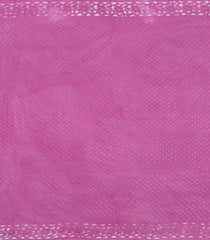 Bubblegum Pink Printed Jaipur Cotton Saree With Floral Motifs-JC1651