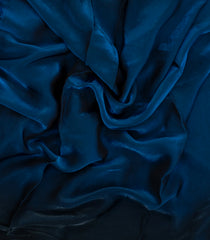 Dark Blue Synthetic Fendy Saree With Stone Border-BL5436