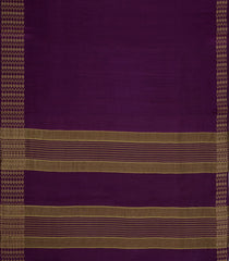 Magenta Woven Tussar Silk Saree With Thread work Border-TU3518