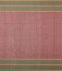 Maroon Handloom Silk Cotton Saree With Zari Checks-SC4037