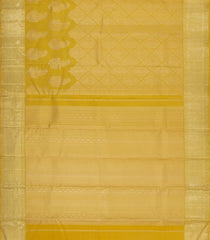 Sandal Handloom Kanchipuram Silk Saree With Floral Motifs-KA15082