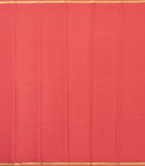 Peach Woven Mysore Silk Saree With Zari Border-MS3698