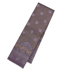 Lilac Handloom Kanchipuram Silk Saree With Chakaram Motifs-KA15031-Lilac