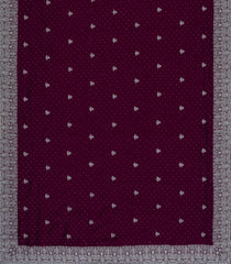 Burgundy Synthetic Vichitra Zari Embroidery With Stone Work-BL5470