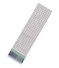 Off White Handloom Kanchi Cotton Saree With Checks-KC1784