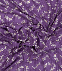 Lavender Printed Art Dola Silk Saree With Zari Border-BL5771