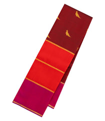 Crimson Handloom Kanchipuram Silk Saree With Buttas-KA15212