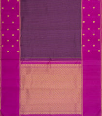 Magenta Handloom Kanchipuram Silk Saree With Zari Checks-KA15231
