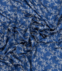 Blue Synthetic Vichitra Saree With Zari Embroidery & Stone Work-BL5451