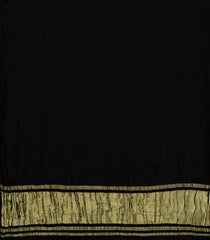 Black Woven Modal Silk Saree With Zari Pallu-PS0727