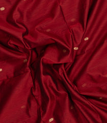 Crimson Handloom Maheswari Silk Cotton Saree With Floral Buttas & Zari Border-SC4843
