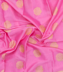 Pink Woven Blended Viscose Saree With Zari Buttas-BL6089