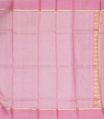 Peach Handloom Banarasi Organza Silk Saree With Floral Buttas-BE1712