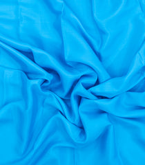 Sky Blue Woven Mysore Silk Saree With Contrast Border-MS3566