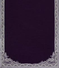 Dark Purple Woven Synthetic Vichitra Saree With Zari Embroidery-BL5417