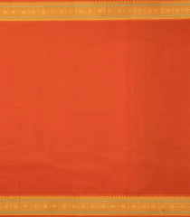 Dark Burgundy Handloom Korvai Kanchipuram Silk Saree With Peacock Buttas-KA14507